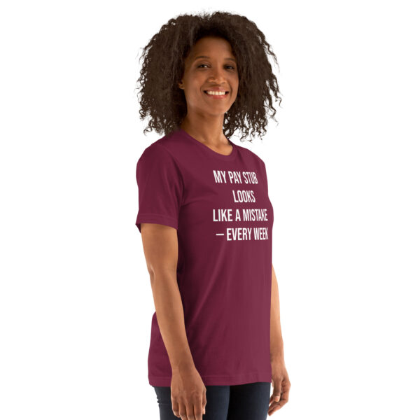 Pay Stub Error Tee w/ Back Print - Image 8