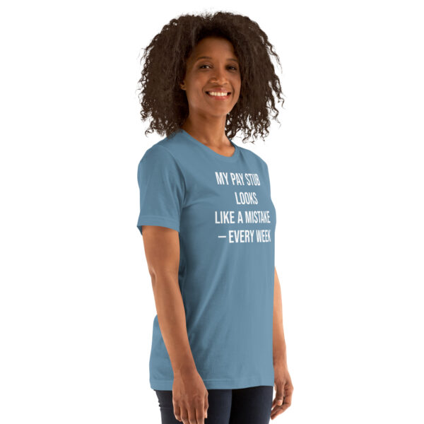 Pay Stub Error Tee w/ Back Print - Image 2