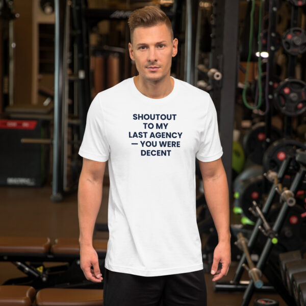 Shoutout to Last Agency Tee w/ Back Print - Image 2