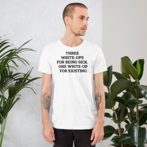 Sick Write-Ups Tee w/ Back Print