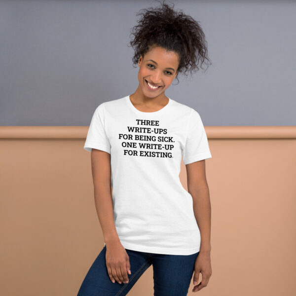Sick Write-Ups Tee w/o Back Print - Image 4