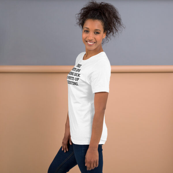Sick Write-Ups Tee w/o Back Print - Image 3