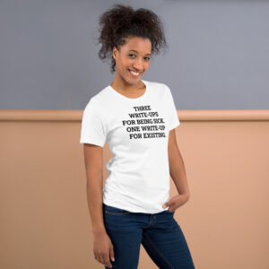 Sick Write-Ups Tee w/o Back Print